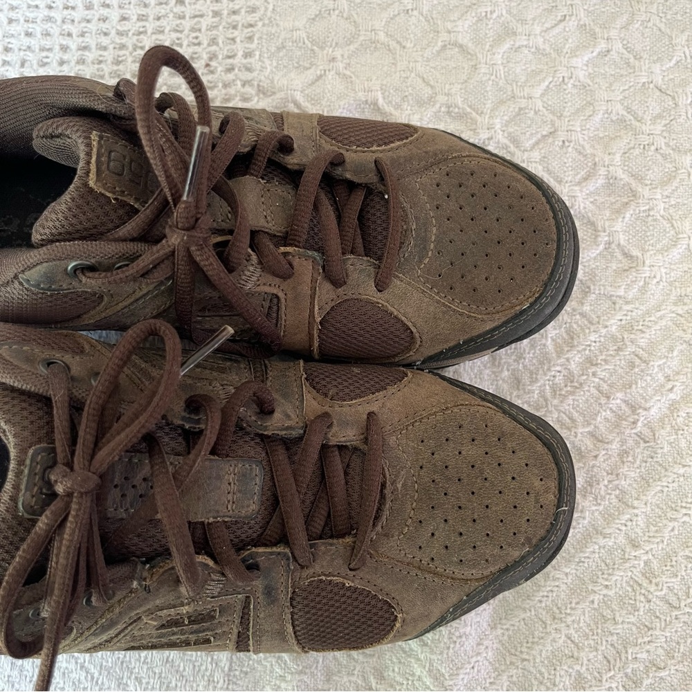 New Balance women’s size 9 tennis shoes 959 brown neutral chunky suede hiking - Picture 3 of 9